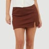Womens Mini Skirt With Split Hem Detail