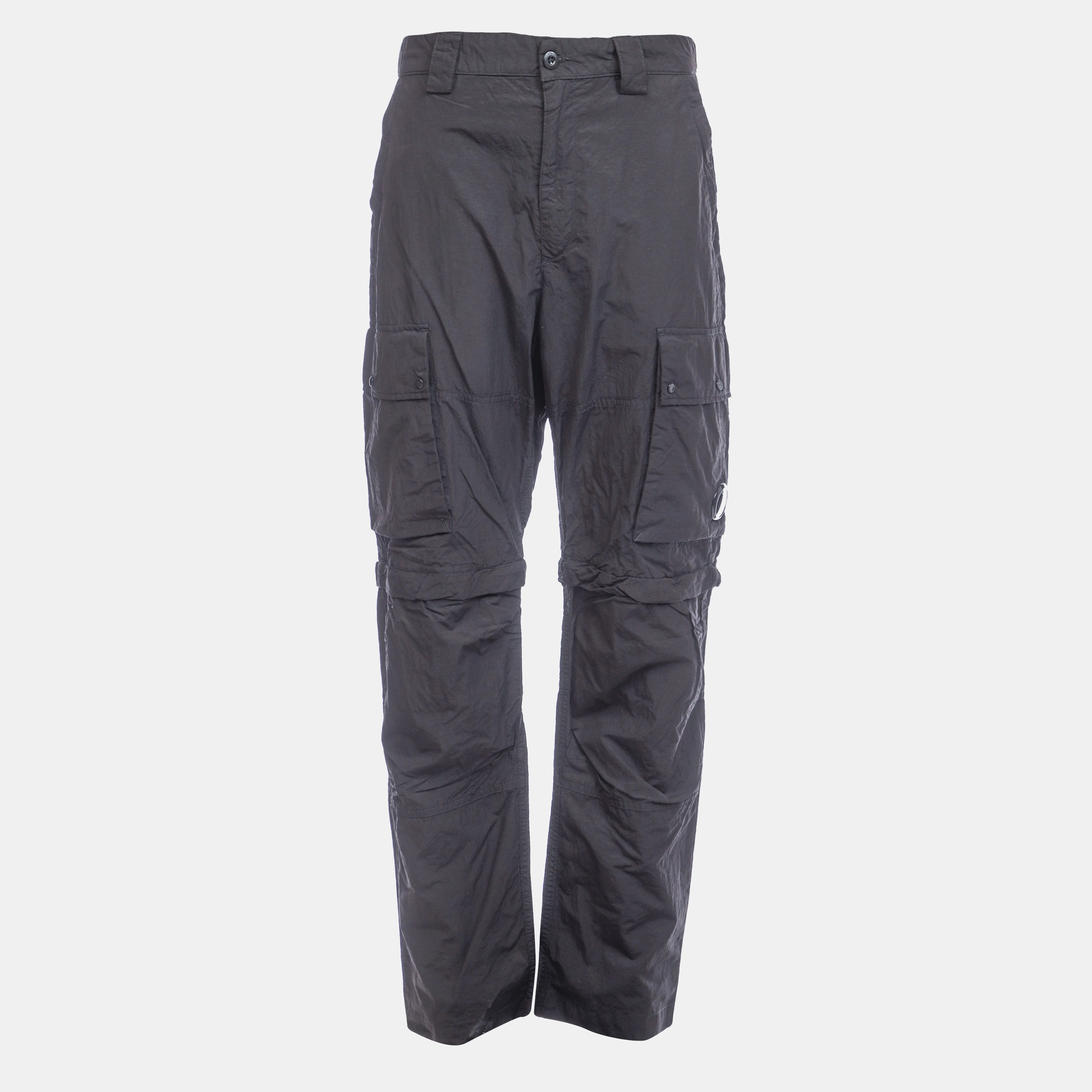 Black C.P. Company Flatt Nylon Cargo Pants - Get The Label