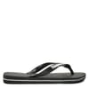 Womens Hav. Logo Filete Black Black White Flip Flops