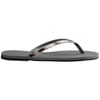 Womens Hav. You Metallic Grey Steel Metall Flip Flops