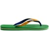 Womens Hav. Brasil Mix Leaf Green Marine B Flip Flops