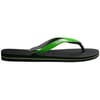 Womens Hav. Brasil Mix Leaf Green Marine B Flip Flops