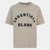 Lettering Crew Neck Ribbed Collar Short Sleeve Boyfriend T-Shirt