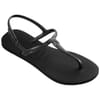 Womens Hav. Twist Black 35 36 Flip Flops