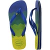 Womens Hav. Brasil Fresh Black Black Leaf Flip Flops