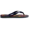 Mens Hav. Brasil Fresh Black Black Leaf Flip Flops
