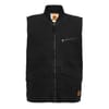 Washed Canvasas Vest Black