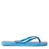 Womens Hav. Square Logo Metallic Comfy Blu Flip Flops