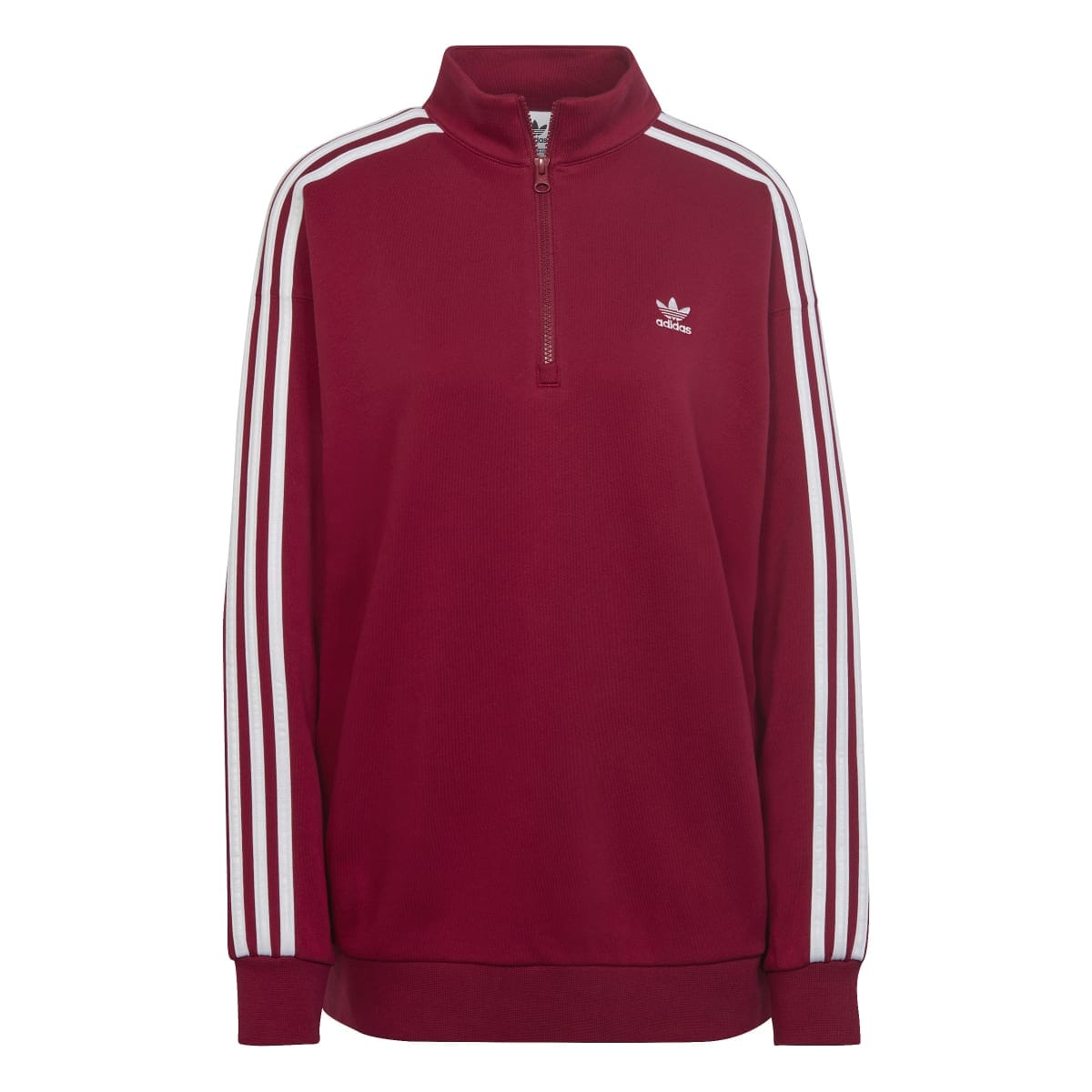 Burgundy adidas sweater womens on sale