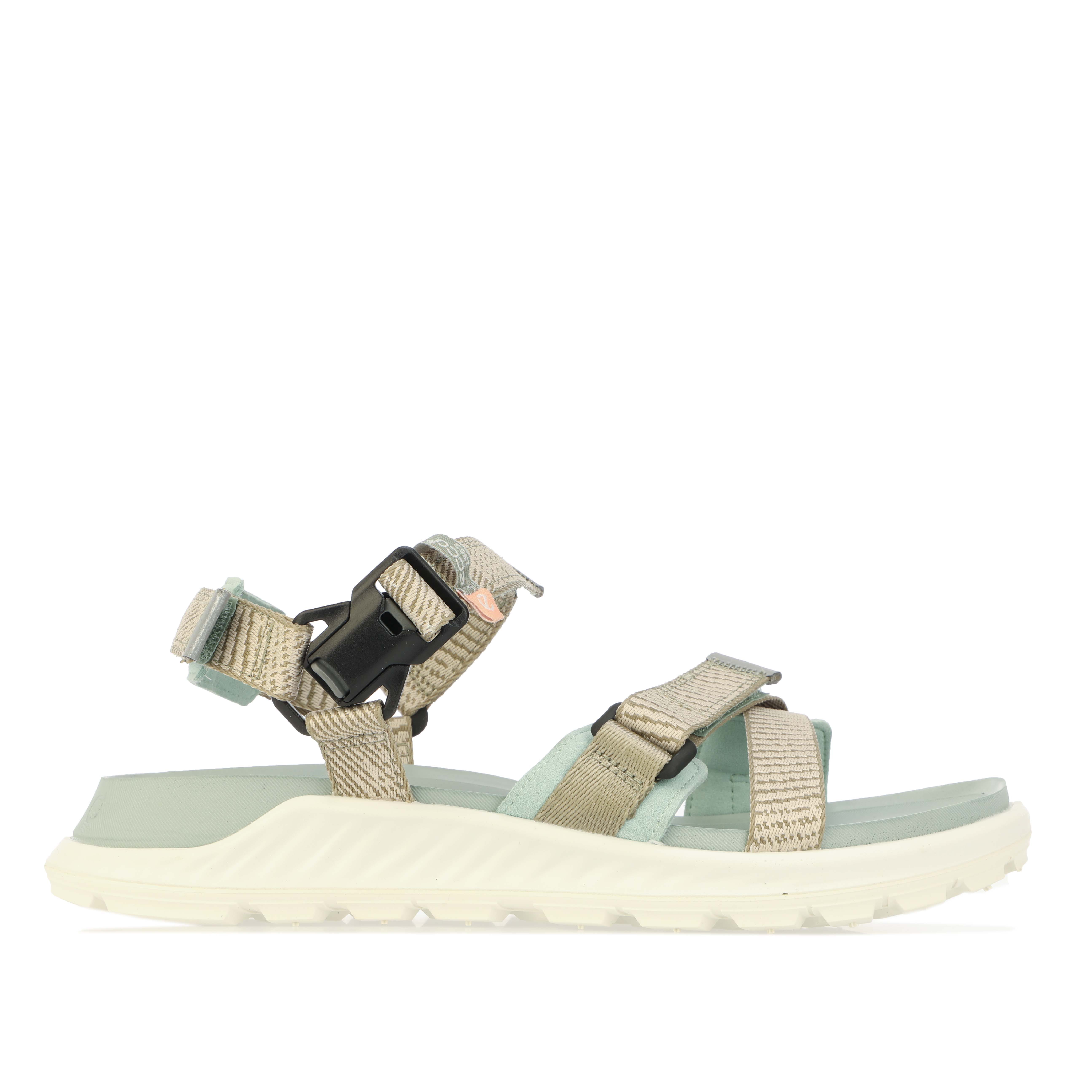 ECCO Womens Exowrap Sandal in Beige