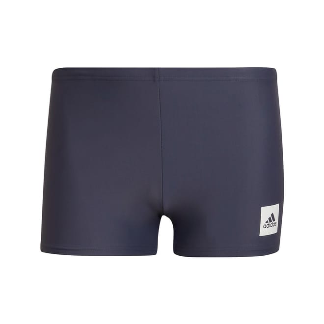 Mens Solid Boxer Swim Shorts