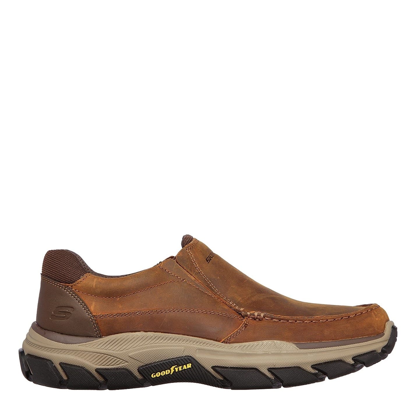 Brown Skechers Relaxed Fit Respected Catel Get The Label