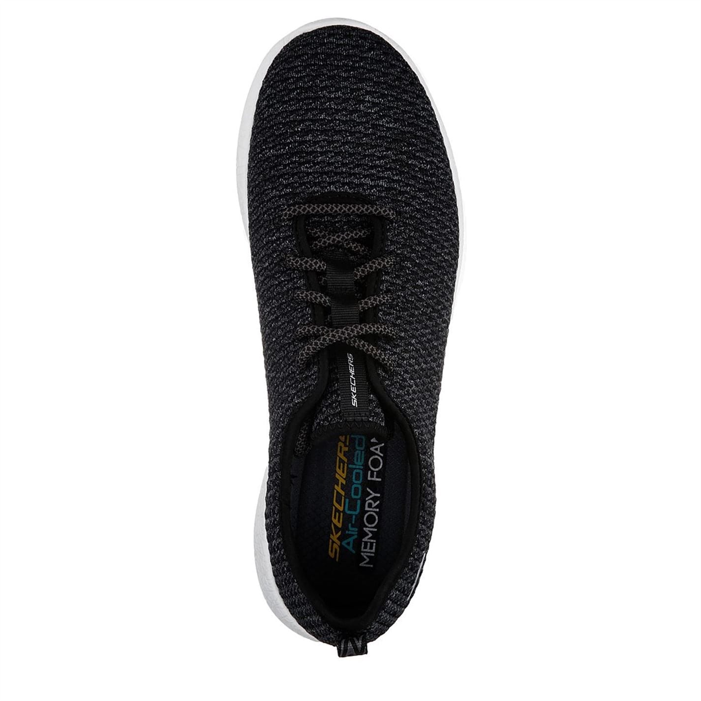 Black Skechers Mens Burst Trainers Get The Label