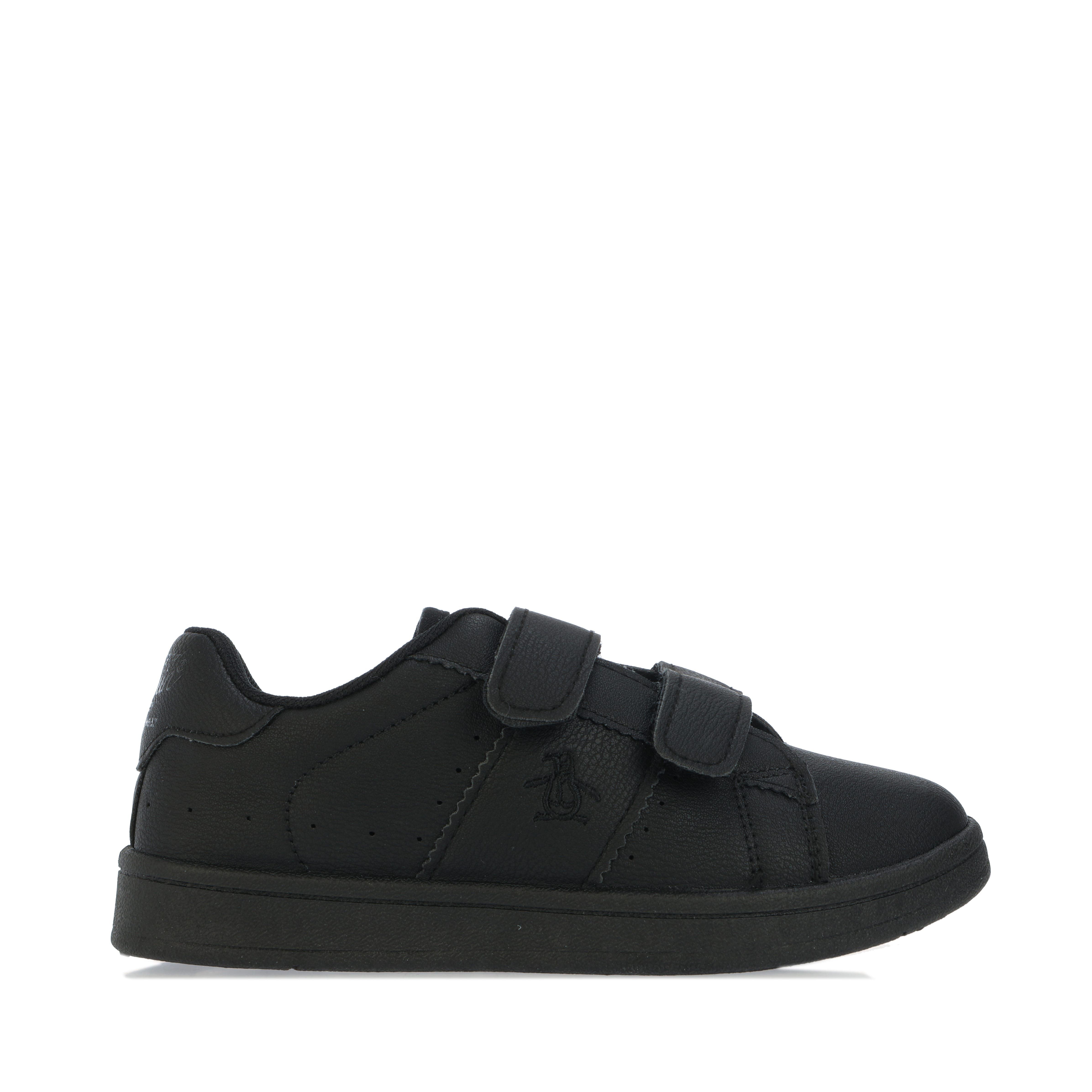 Black Original Penguin Children Boys Marble Velcro Trainers Get The Label