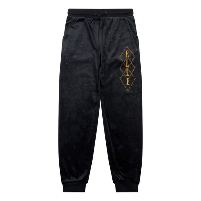 Sparkle Velour Lettering Joggers
