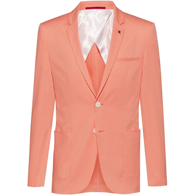 Notched Neck Regular Fit Blazer Jacket
