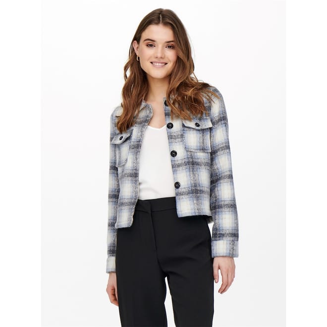 Lou Check Collared Shirt Jacket