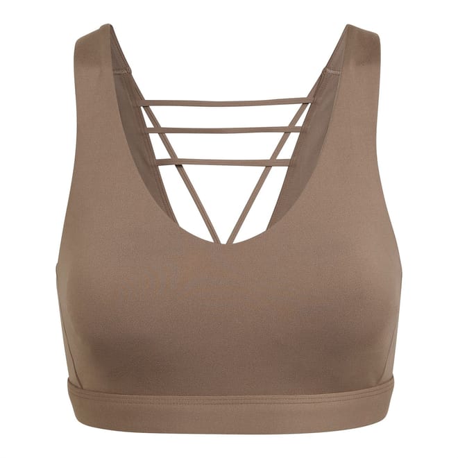 Athletic Scoop Neck Cropped Bra
