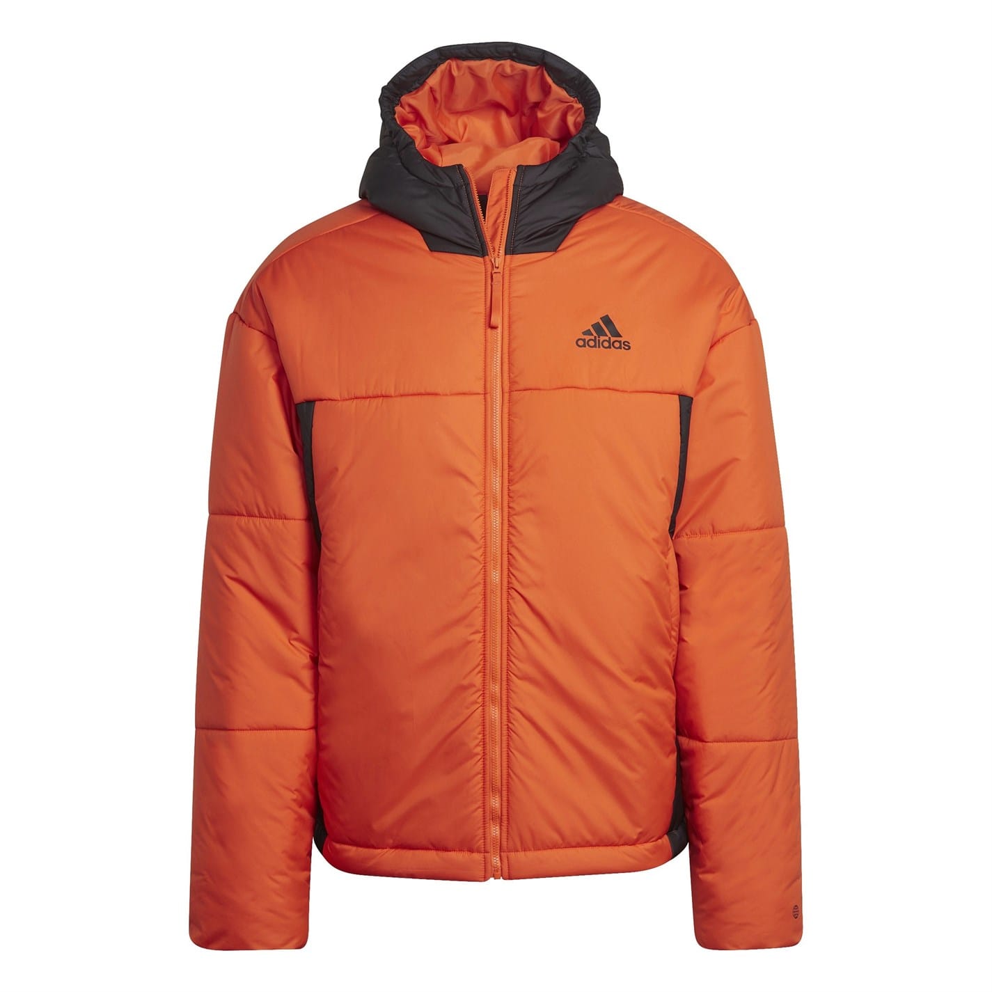 Orange adidas Bsc 3 Stripes Puffy Hooded Jacket Get The Label