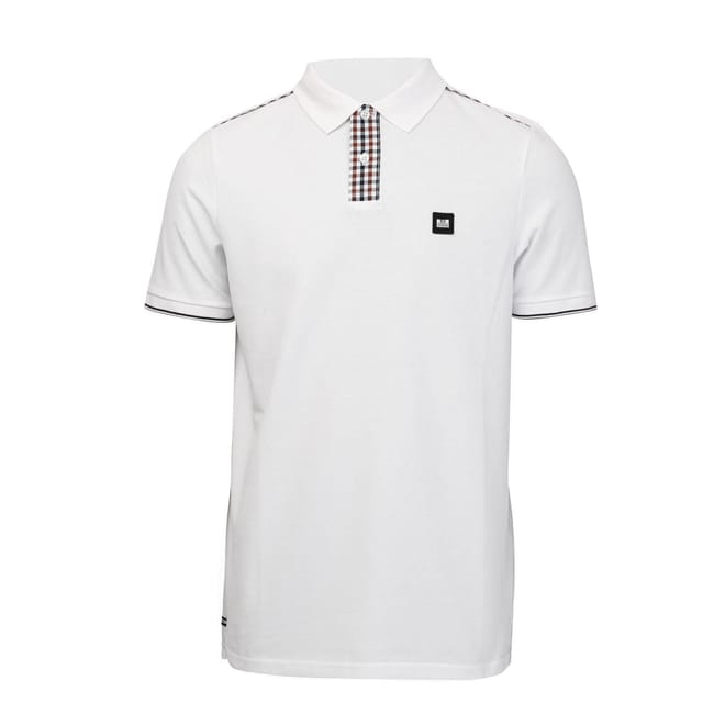 Mens Teresina Check Trim Polo Shirt