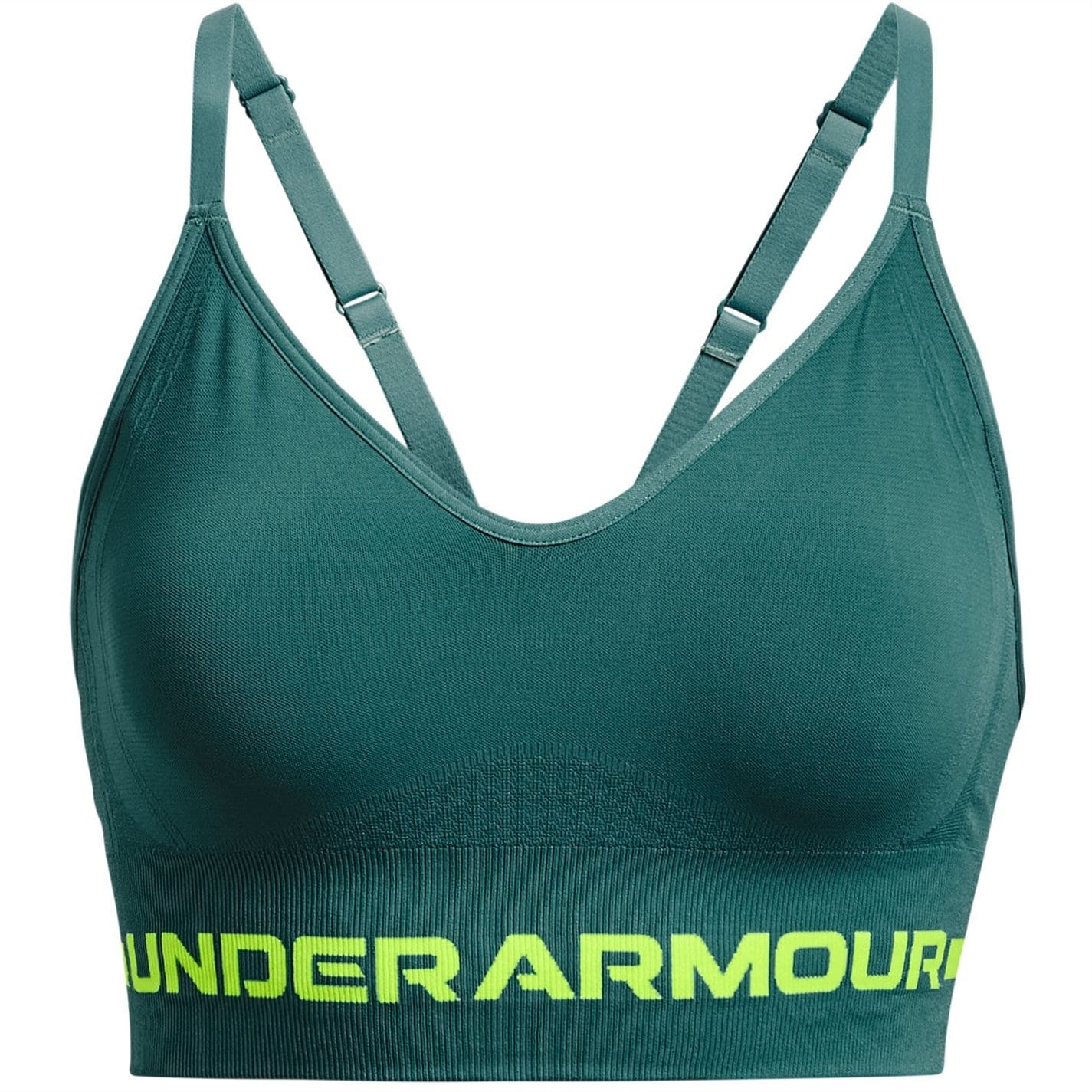Green Under Armour Seamless Low Impact Longline Sports Bra Get The Label