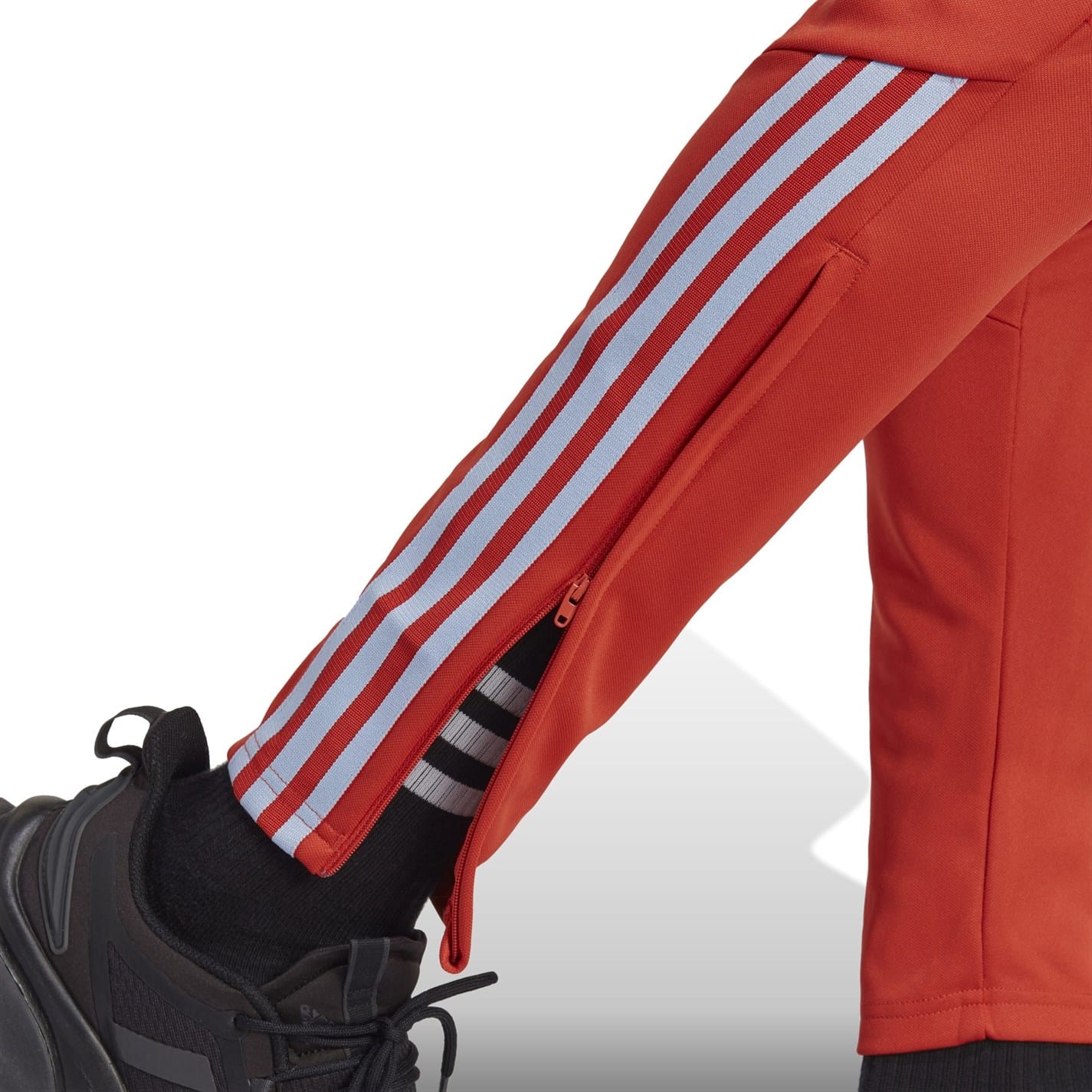 adidas Tiro Slim Fit Running Sweatpants in Red