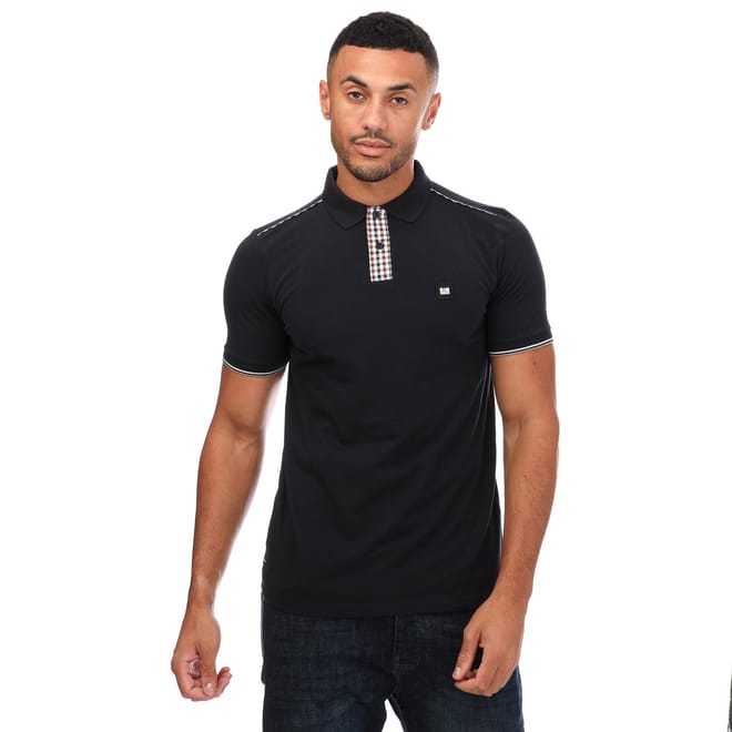 Mens Teresina Check Trim Polo Shirt