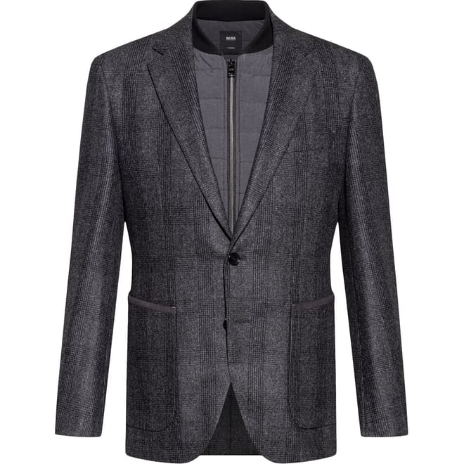 Notched Neck Regular Fit Blazer Jacket