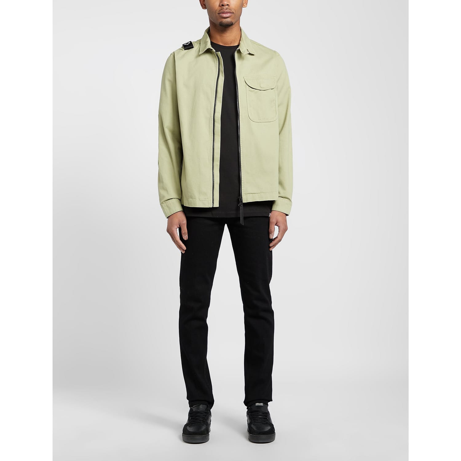 Green MA.STRUM Mens Zip Up Overshirt - Get The Label