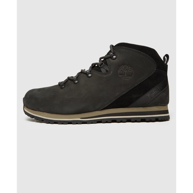 Black Timberland Mens Splitrock Nubuck Mid Hiker Boots - Get The Label