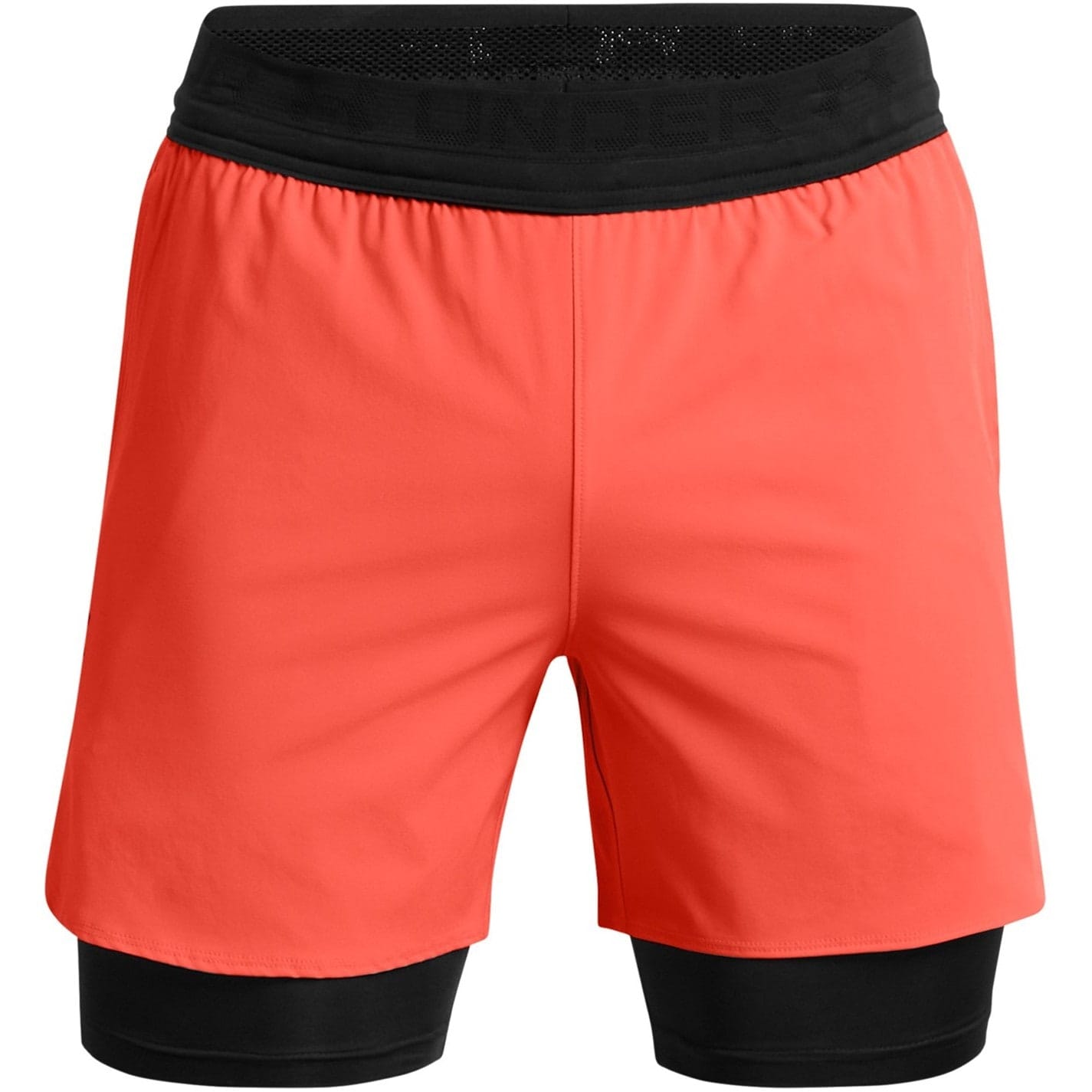 Orange Under Armour Peak Woven 2in1 Athletic Shorts Get The Label