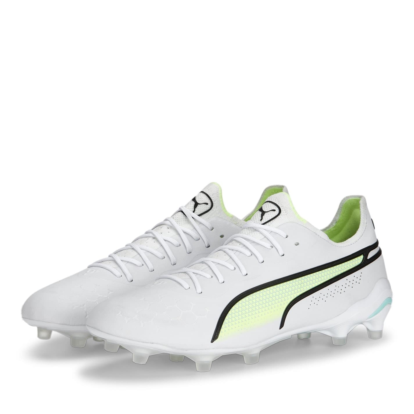 White Puma King .1 Firm Ground Football Boots Get The Label