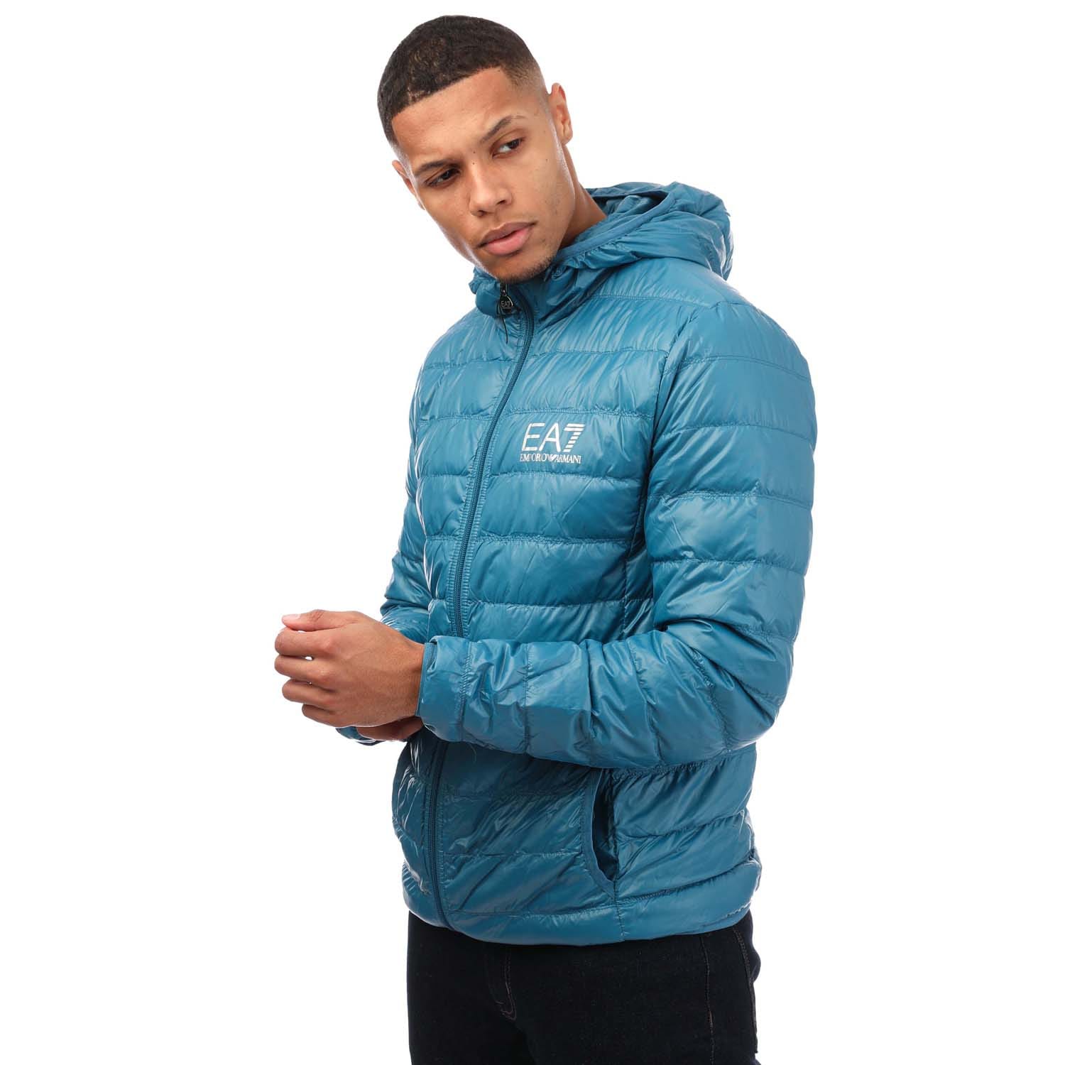 Ea7 core logo down jacket best sale