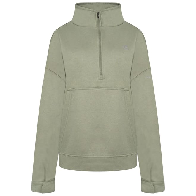 Funnel Neck Relaxed Fit Long Sleeve Sweatshirt