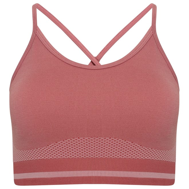 Snug Fit Spaghetti Strap Cropped Bra