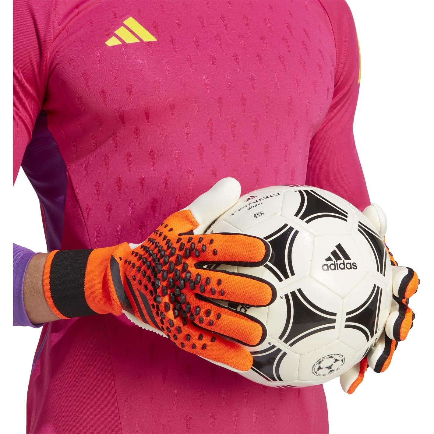 Orange adidas Predator Pro Soccer Goalkeeper Gloves Get The Label