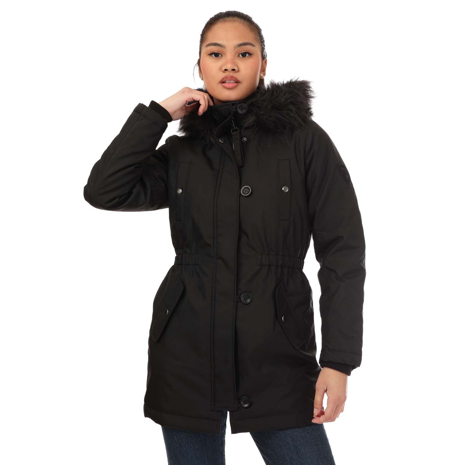 Black Only Womens Iris Winter Parka Jacket Get The Label