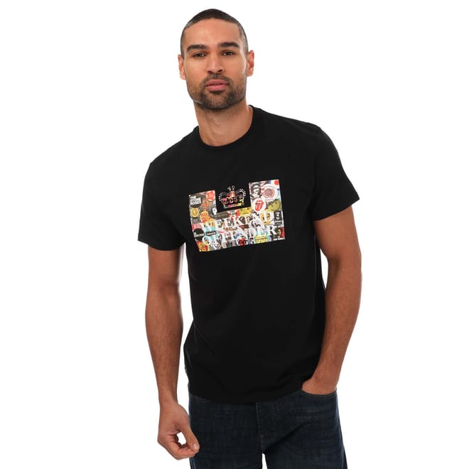 Mens Badges Printed T-Shirt