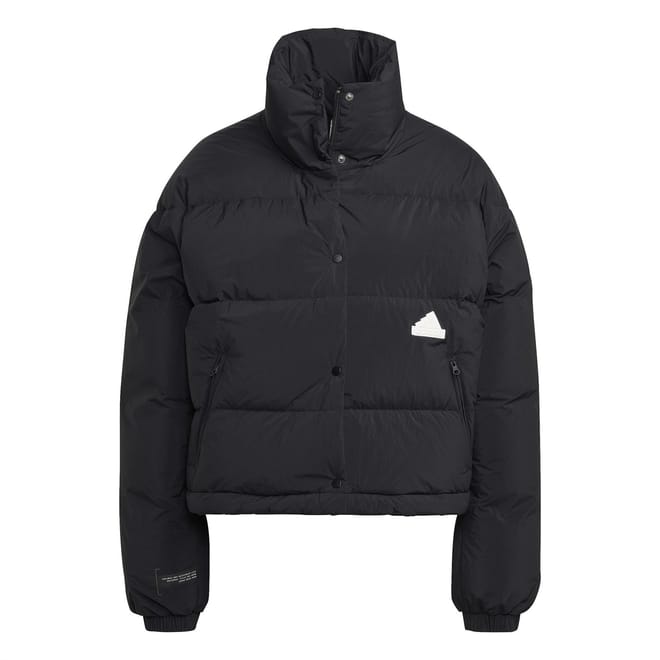 High Neck Short Relaxed Fit Jacket