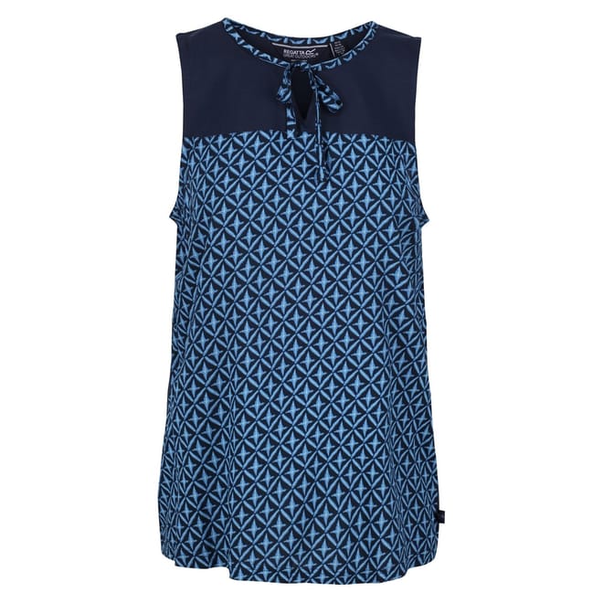 Crew Neck Regular Fit Sleeveless Blouse