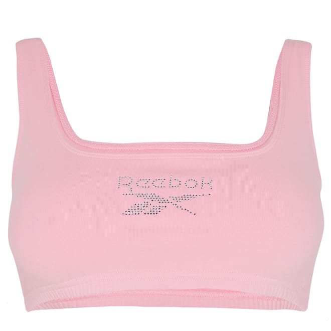 Cropped Snug Fit Square Neck Bra