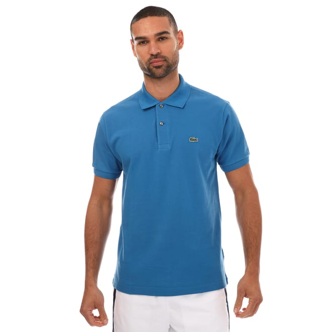Mens Slim Fit Petit Piqué Cotton Polo Shirt