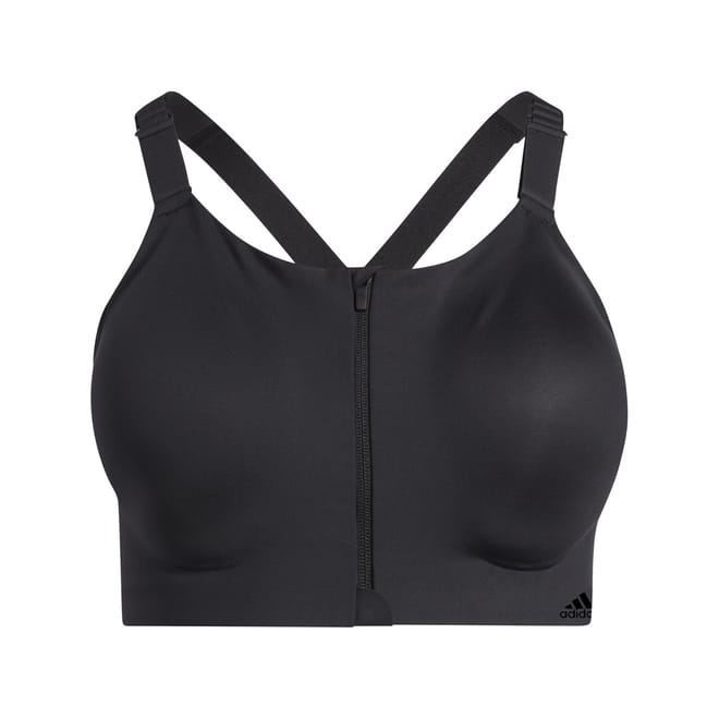 Cropped Scoop Neck Compression Fit Bra