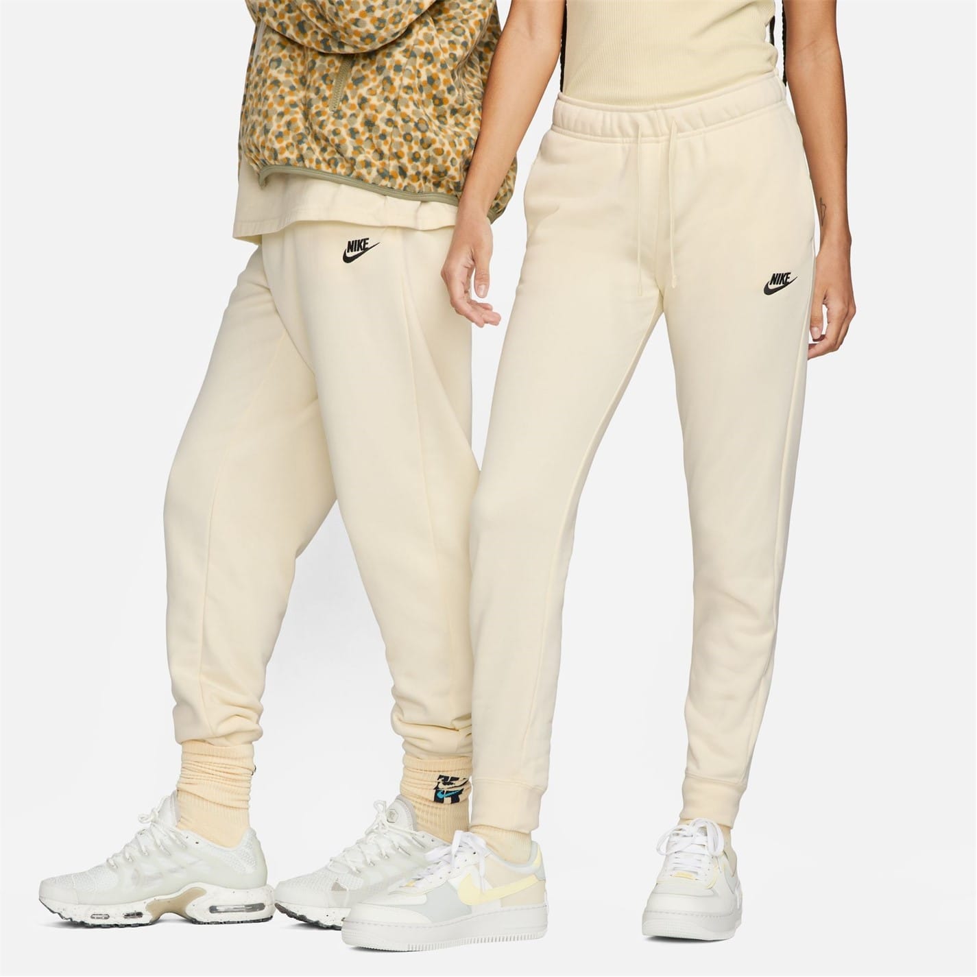 Cream Nike Womens Sportswear Essential Fleece Pants Get The Label