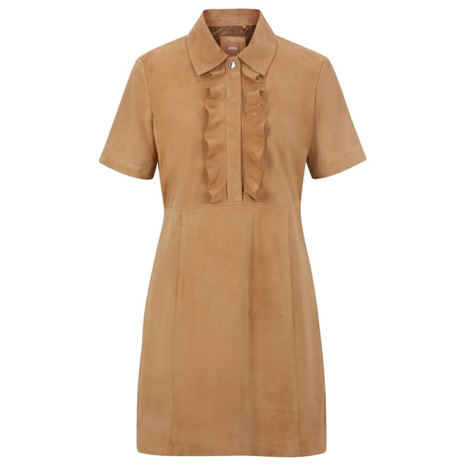 Syrila Collared Neck Mini Dress