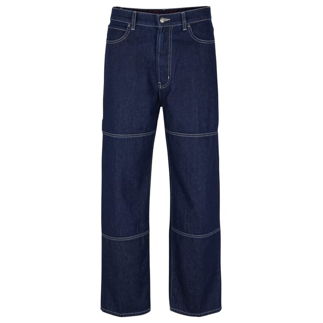 Contrast Stitch Denim Jeans