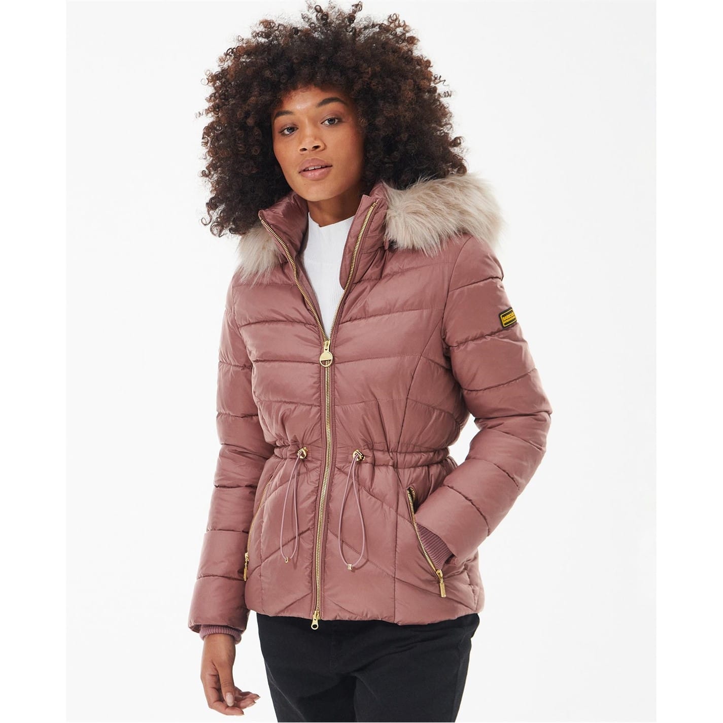 Barbour pink quilted jacket hotsell