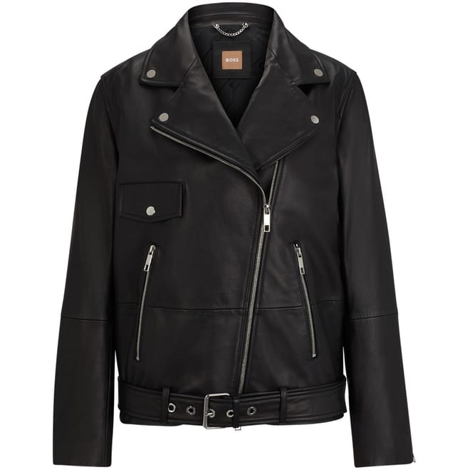 Sabika Moto Collared Neck Regular Fit Jacket