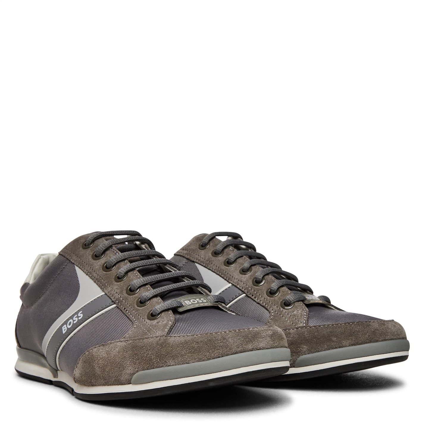 Grey Boss Saturn Mesh Trainers Get The Label