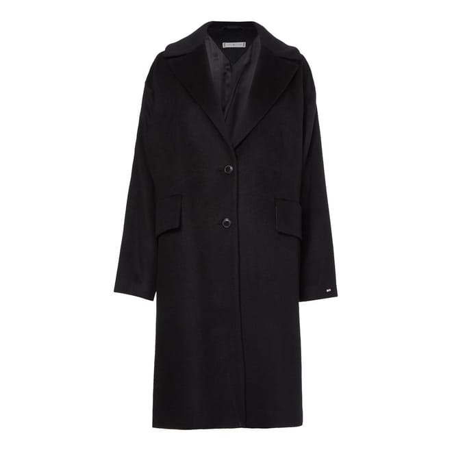 Relaxed Fit Long Collared Coat